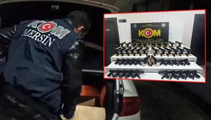 Mersin'de Otomobil Kılığındaki Silah Deposuna Büyük Operasyon