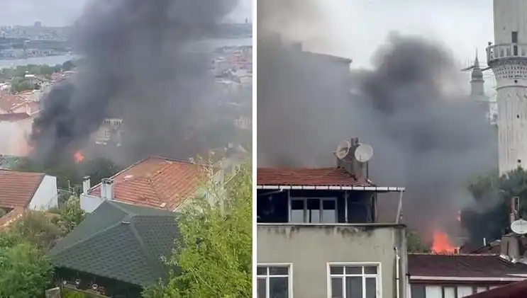 İstanbul'da Gecekondu Yangını: Seyredenleri Şaşkına Çeviren Olay