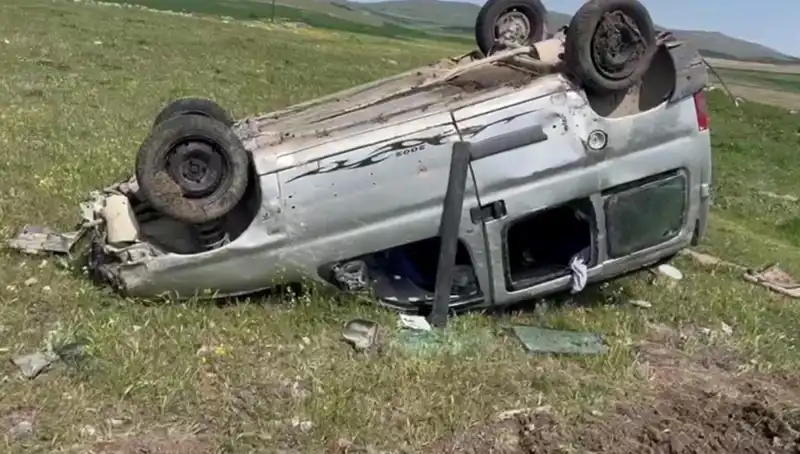 Konya’da Otomobil Takla Attı: Kaza Anı Gözler Önünde Yaşandı