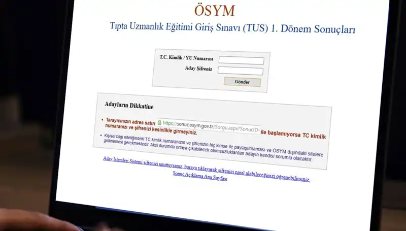 2025 TUS 1. Dönem Sınav Sonuçları Açıklandı: Öğrenciler Şimdi Sorgulama Yapabilir
