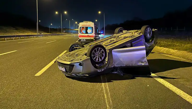 Kuzey Marmara Otoyolu’nda Feci Kaza: İki Araç Çarpıştı, Yaralılar Hastanede