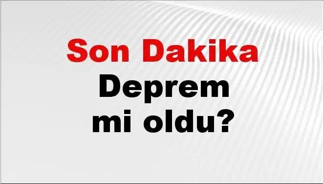 Kütahya'da Son Dakika Deprem Alarmı! Neler Yaşandı?
