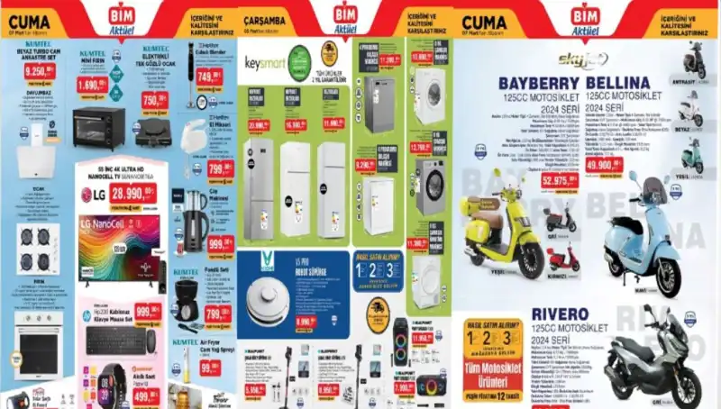 BİM 4-7 Mart Aktüel Ürünler Kataloguyla Cüzdanları Rahatlatıyor!