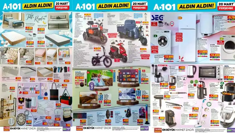 A101 Aktüel Kataloğu 20 Mart’ta Neler Sunuyor? Ayakkabılıklar, Yataklar ve Daha Fazlası!